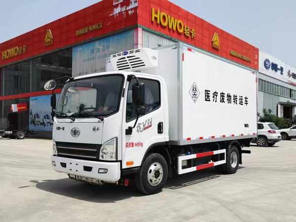 解放國六藍(lán)牌醫(yī)療廢物轉(zhuǎn)運車